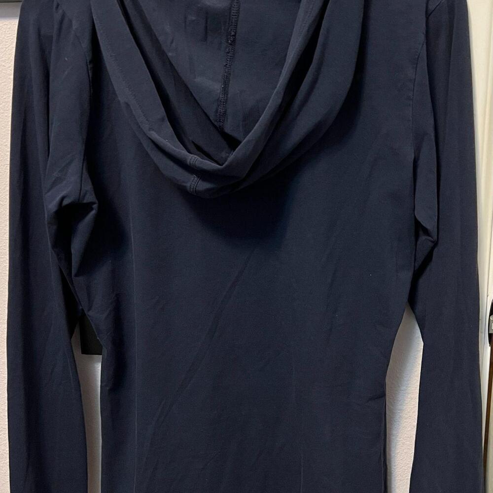 Lucy Women’s Blue Athletic Fit Hoodie Top - Medium image 2